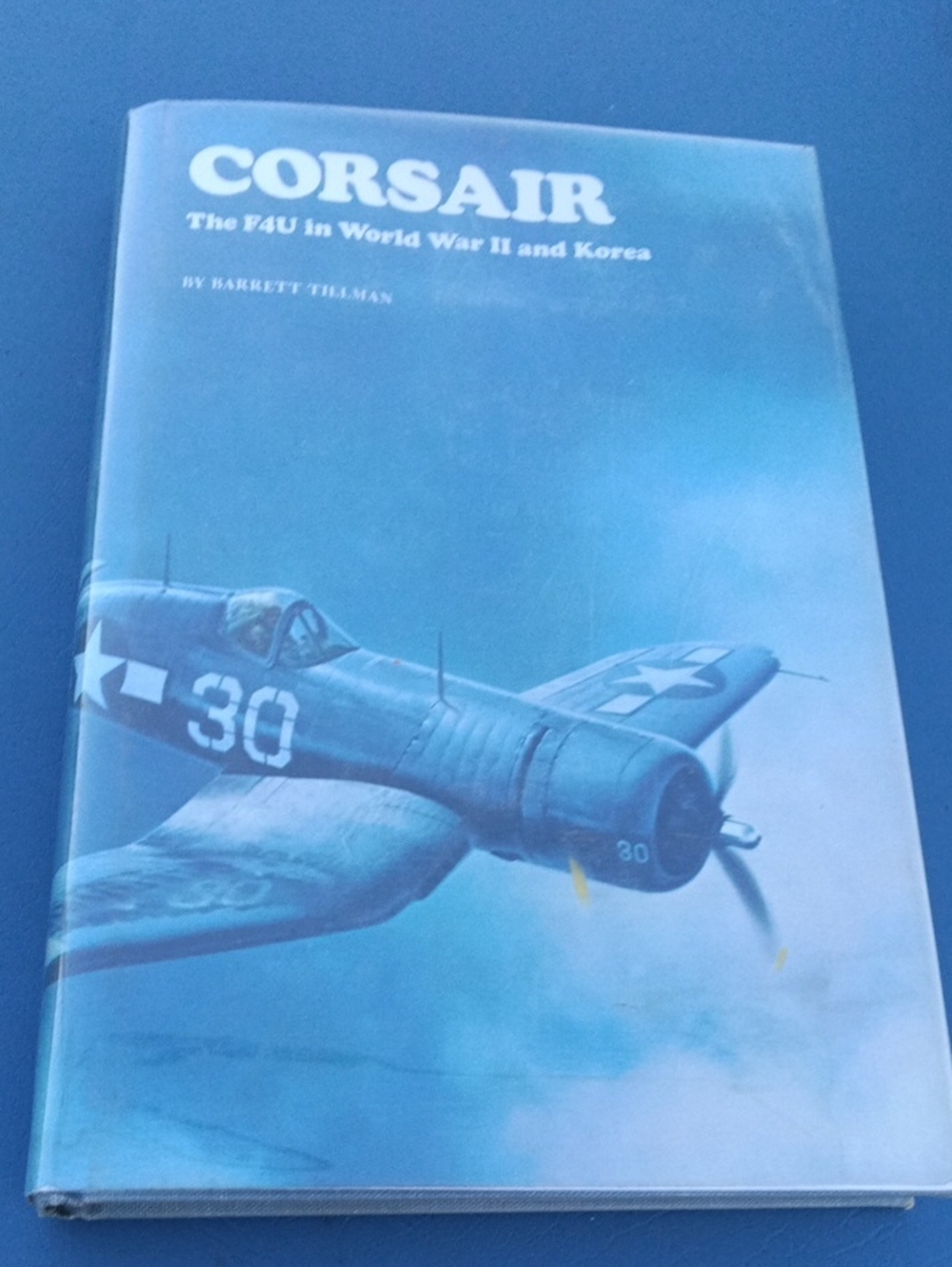 Corsair Blue Military Aviation Poster